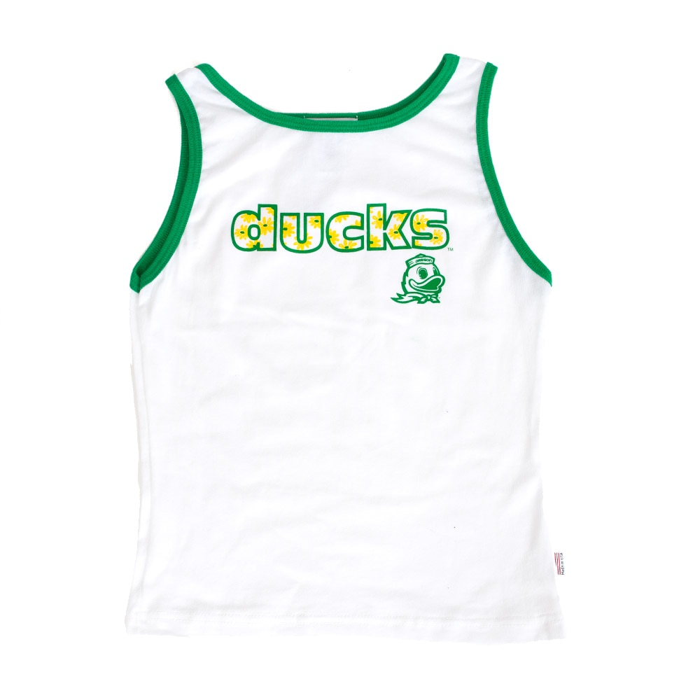 Ducks Spirit, Third Street, White, Sleeveless, Cotton, Kids, Youth, Ducks design, Mascot, Tank, 978251